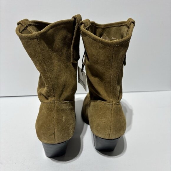 Zara Women’s Brown Suede Western Boots, Size EUR 39, US 8 M - Picture 4 of 6